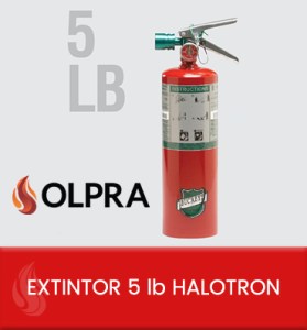 EXTINTOR 5 lb HALOTRON